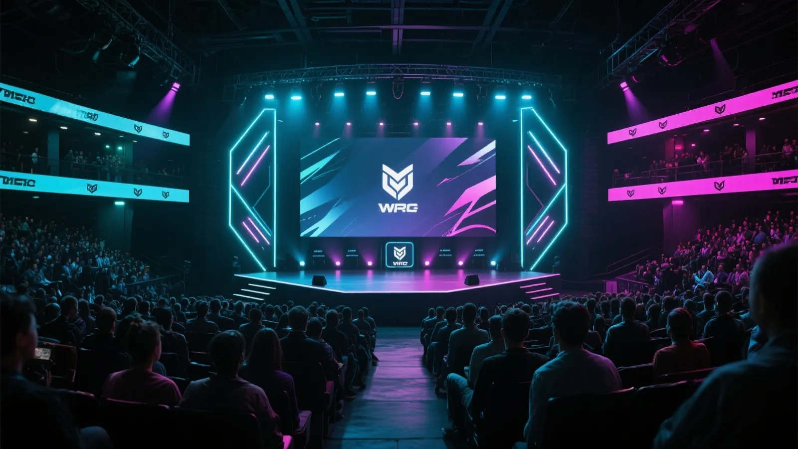 LPL赛事舞台与观众席