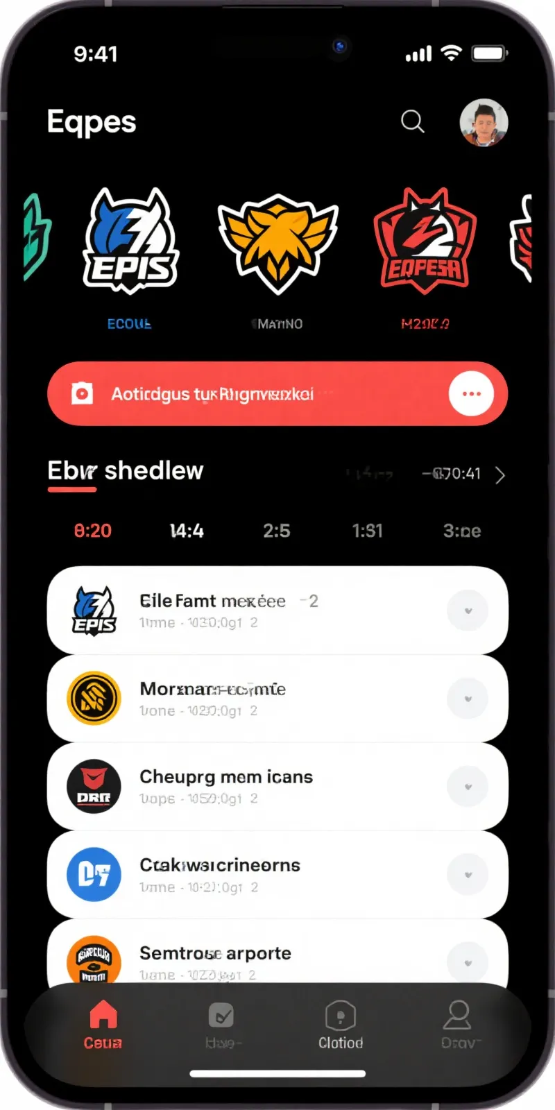 LPL赛程App界面展示